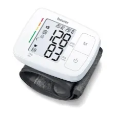 Monitor de presión arterial, BC21, Baumanómetro digital de muñeca con indicador de voz.