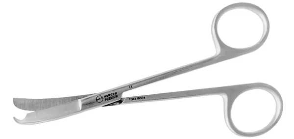 TIJERA SHORTBENT CURVA 8.9 CM. PUNTA EN FORMA DE GANCHO DE UNA HOJA.