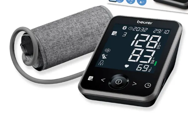 Monitor de presión arterial, BM64, Con detección de fibrilación auricular (AFib) para la prevención de accidentes cerebrovasculares.