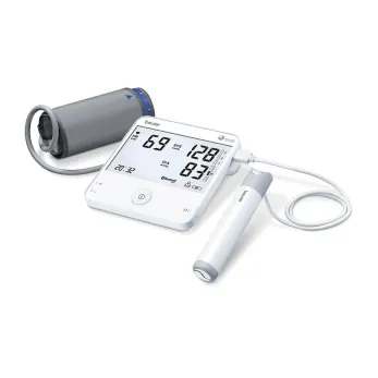 Monitor de presión arterial, BM35, Baumanómetro digital de brazo con bluetooth y función de electrocardiograma.