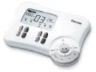 Electroestimulador de 4 canales TENS/EMS, EM80, 3 funciones en 1 con electrodos y parches incluidos.