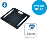 Báscula Connect, BF600N, Memoria Hasta para 8 Usuarios, Análisis Corporal de Cuerpo Completo, color negro.