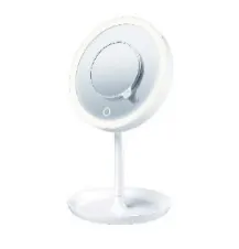 Espejo con Luz LED, BS45, Sensor Touch, Incluye Espejo Magnético Extra de 5 Aumentos.