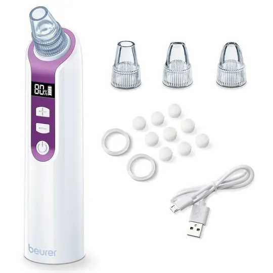 Succionador de Espinillas, FC41, Limpieza Profunda del Rostro, Recargable y Accesorios Incluidos.