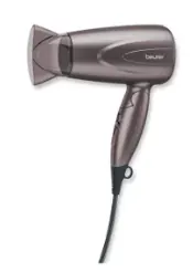 Secadora de Cabello Compacta para Viaje, HC17, 2 niveles de calor, Protección automática contra sobrecalentamiento.