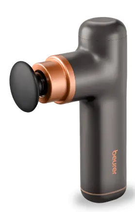 Pistola de masaje, MG79, recargable para uso facial y corporal.