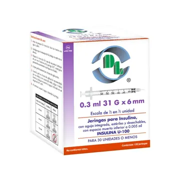 JERINGA INSULINA 0.3ML 31X06 C/100 PZ