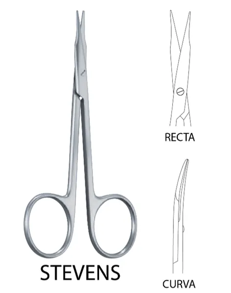 TIJERA STEVENS CURVA 11 CM. PARA TENOTOMIA. PUNTAS AGUDAS.