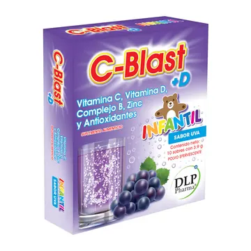 SUPL CBLAST +D SABOR UVA INFANTIL C/10