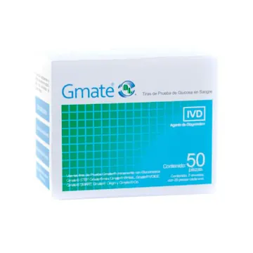 TIRAS REACTIVAS P/GLUCOMETRO GMATE C/50