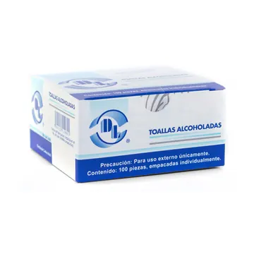 TOALLA ALCOHOLADA CAJA C/100
