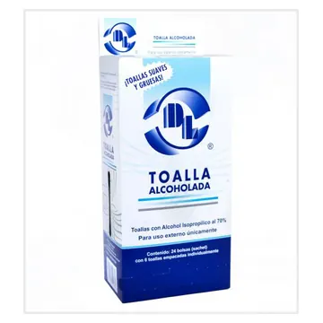 TOALLA ALCOHOLADA EXHIB 24 X 6