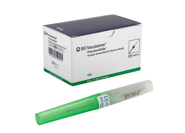 AGUJA VACUTAINER VERDE 21G C/100