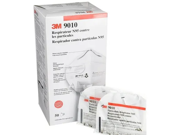 Respirador desechable 3M™ 9010, N95, contra partículas c/50