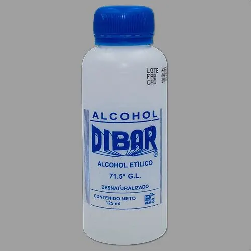 ALCOHOL DESNATURALIZADO AZUL 71.5° 125 ML