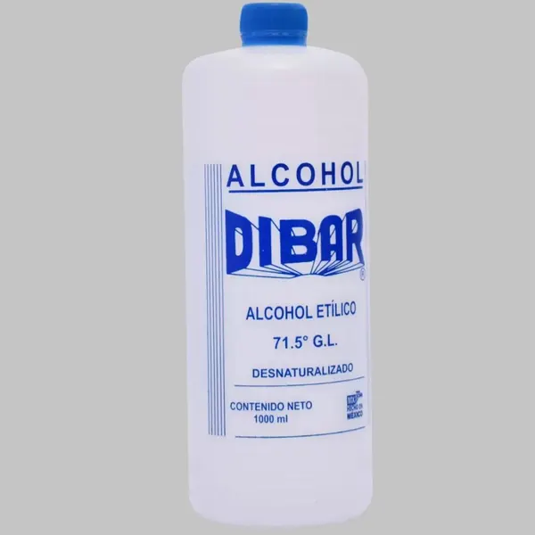 ALCOHOL DESNATURALIZADO AZUL 71.5° 1 LT