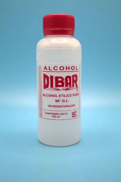 ALCOHOL DESNATURALIZADO ROJO 96% 125 ML