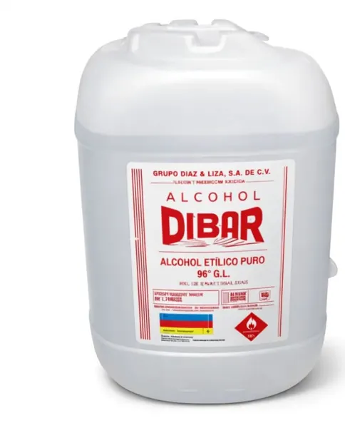 ALCOHOL DESNATURALIZADO ROJO 96% 20 LTS