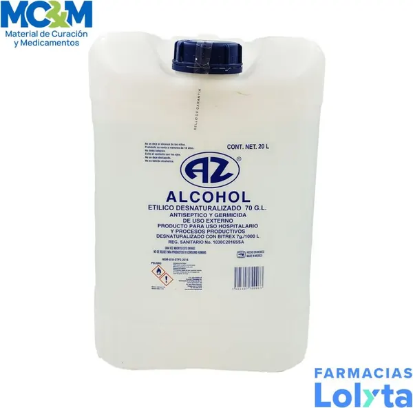 ALCOHOL AZUL 70º 5 LT
