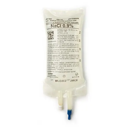 CLORURO DE SODIO AL 0.9% EN AGUA INYECTABLE 250ML C/50