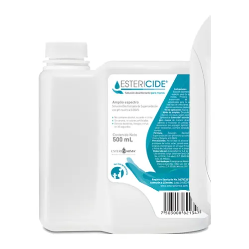 ESTERICIDE ANTISEP MANOS SOL CART 500ML