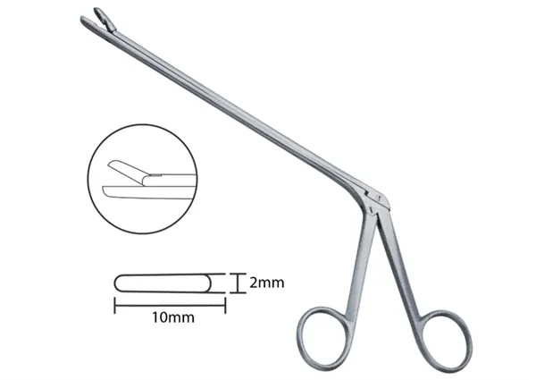 PINZA CUSHING PITUITARIA RONGEURS 18 CM. MORDIDA ARRIBA DE 2 X 10 MM.