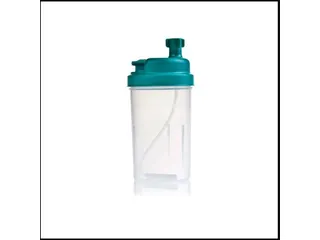VASO HUMIDIFICADOR DE OXÍGENO 500ML ALTO FLUJO AMARILLO
