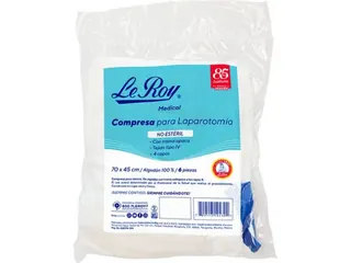 COMPRESA LAPAROTOMIA TEJIDO 24x20 70x45CM C/6 PZAS