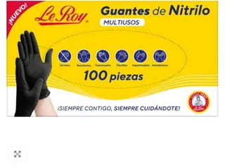 LEROY GTE NITRILO MULTIUSOS NEGRO M 8 PZ