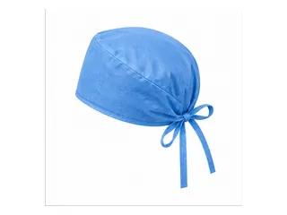 GORRO PARA CIRUJANO DE TELA NO TEJIDA CON CINTAS DE AJUSTE, COLOR AZUL C/100