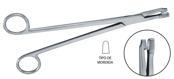 PINZA PARA BIOPSIA SCHUBERT RECTA 21 CM. UTERINA.