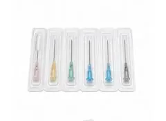 Aguja para anestesia retrobulbar cal. 23 G x 3.5 cm