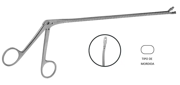 PINZA PARA BIOPSIA WITTNER 21 CM. CURVA Tipo Hartman
