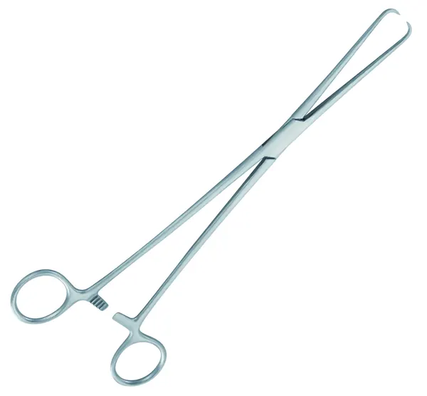PINZA VAGINAL POZZI RECTA 24 CM.