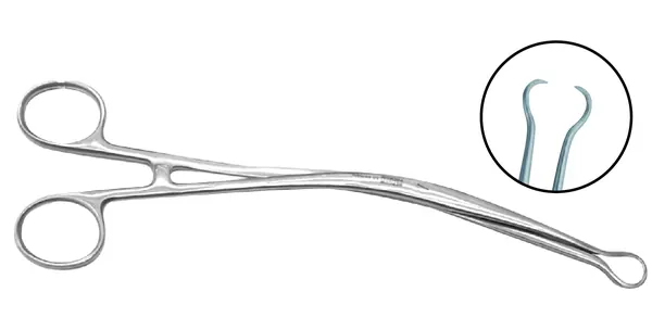 PINZA UTERINA SKENE 24 CM. CURVA