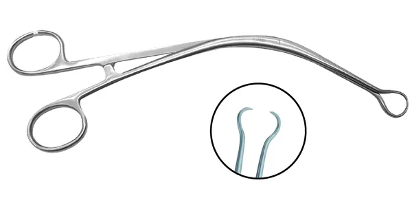 PINZA UTERINA SKENE 24 CM. FULL CURVA