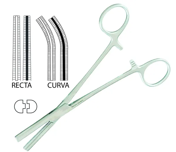 PINZA FERGUSON ANGIOTROBE CURVA 19 CM.