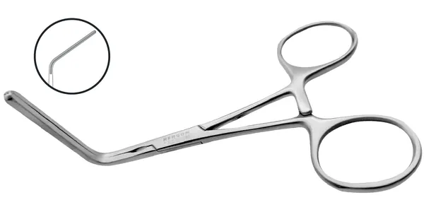 PINZA DEBAKEY ANGULO 10 CM. CLAMPS.