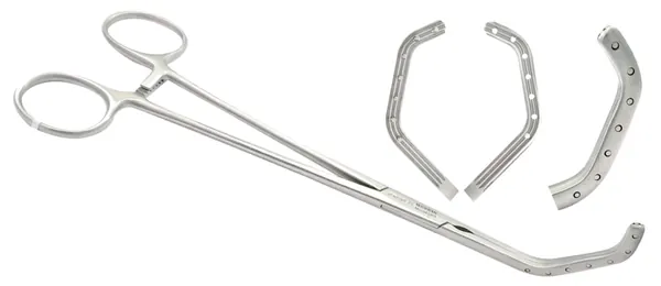 PINZA CLAMP BRONQUEAL 22 CM. Izq