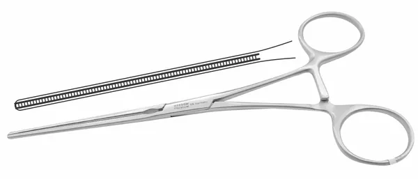 PINZA CLAMPS DE ANATOMOSIS RECTA. 16 CM.