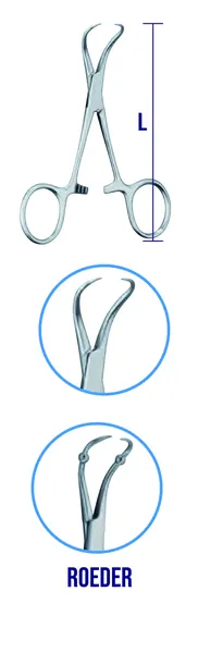 PINZA DE CAMPO BACKHAUS 9 CM, LONGITUD DE 8 A 9 CM.