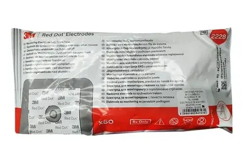 Electrodo de monitoreo con cinta espuma/sin abrasivo C/50 pzas 3M