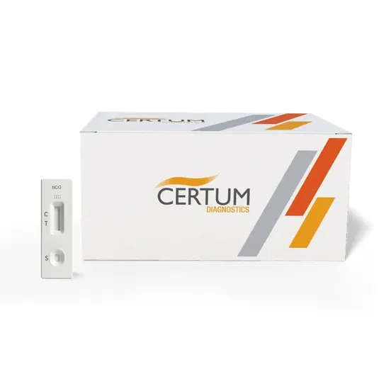 Prueba de Embarazo para detección de Gonadotropina Coriónica Humana (hCG) en Tira (25 mIU/mL) - Caja con 50 piezas - marca