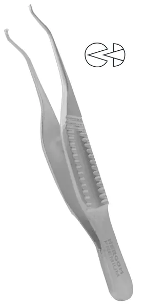 PINZA HESS PARA OJO CON DIENTES 11 CM.