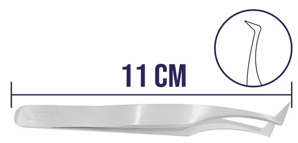 PINZA DE DISECCIÓN JOYERO O RELOJERO # 6. 11 CM DE LONGITUD.