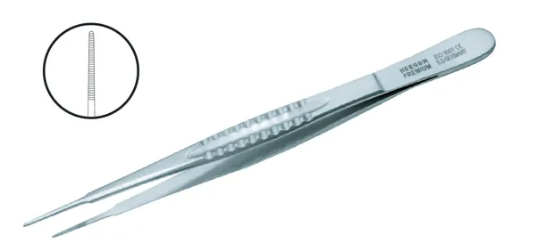 PINZA TWELZER FINA 15 CM. SIN DIENTES