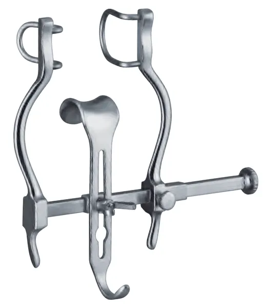SEPARADOR ABDOMINAL BALFOUR-BABY O INFANTIL, CON VALVA CENTRAL DE 2 A 2.4 CM. X 2.2 A 2.4 CM., APERTURA MAXIMA DE 9 CM. APROX.