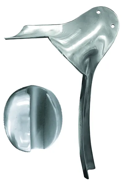 VALVA AUVARD VAGINAL CON PESA REMOVIBLE. 2 1/2 LBS / 1133 G. ACABADO MATE. 23 CM DE LONGITUD.