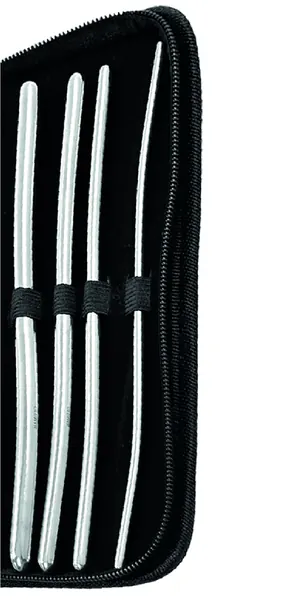 JUEGO DE DILATADORES HEGAR ACERO INOX 4 PZS. (Ø4, Ø5, Ø7 Y Ø10MM).