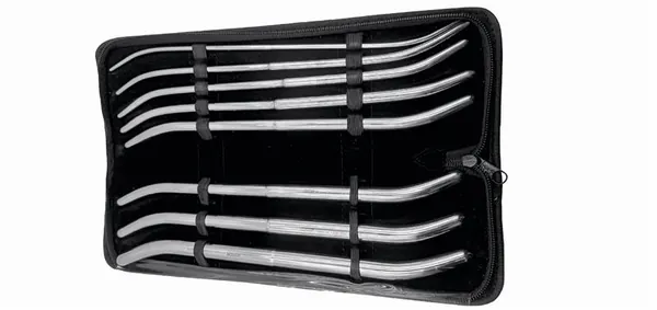 JUEGO DE DILATADORES PRATT ACERO INOX. 8 PZS.